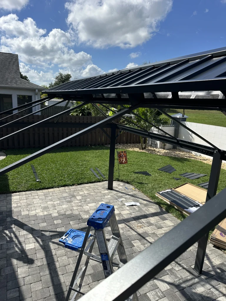 Melbourne – Purple Leaf Gazebo – Paver Patio – 1 Day
