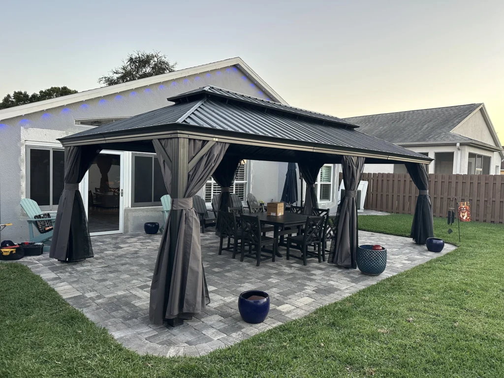 Melbourne – Purple Leaf Gazebo – Paver Patio
