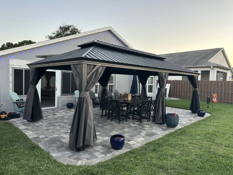 Melbourne – Purple Leaf Gazebo – Paver Patio