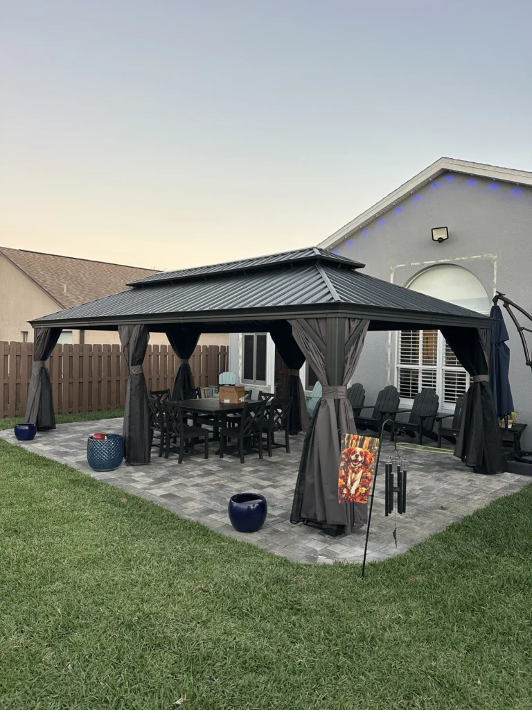 Melbourne – Purple Leaf Gazebo – Paver Patio – 1 Day