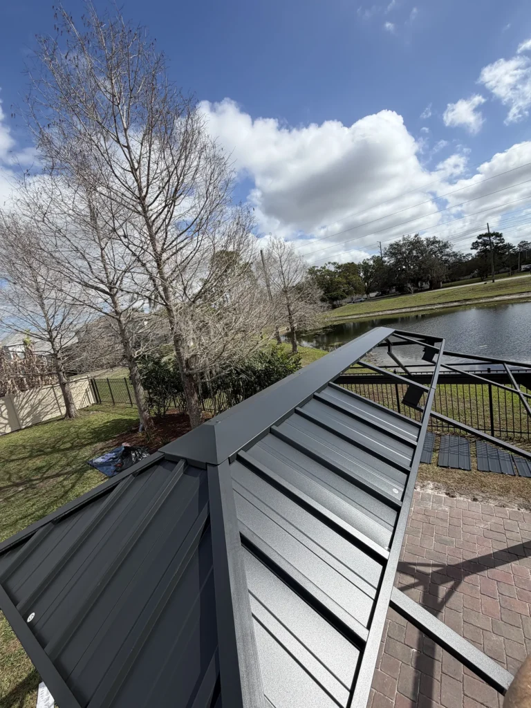 Orlando – Purple Leaf Hardtop Gazebo – Concrete Footings on Pavers – 2 Days