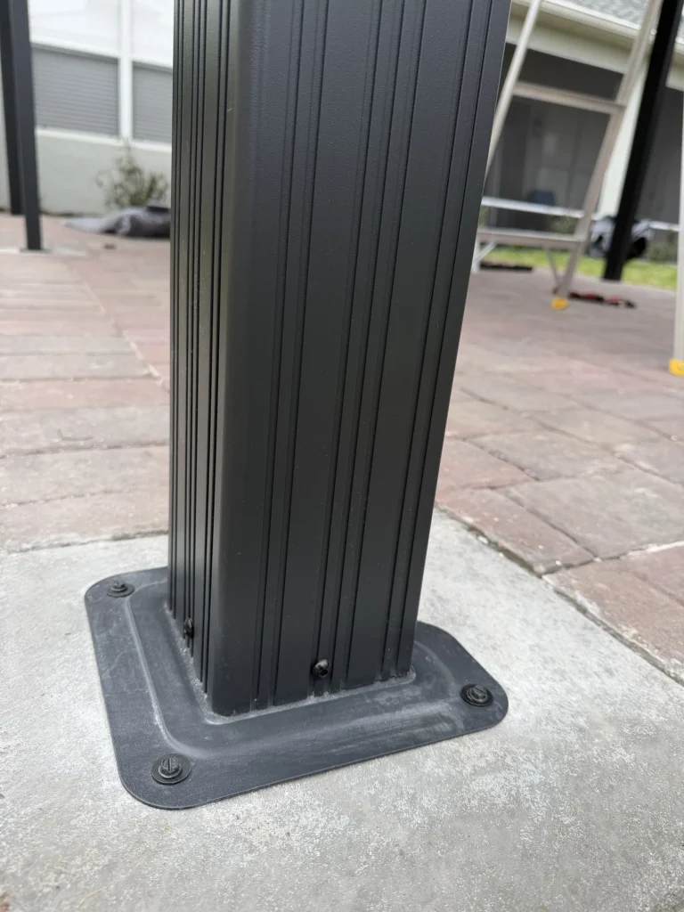 Orlando – Purple Leaf Hardtop Gazebo – Concrete Footings on Pavers – 2 Days