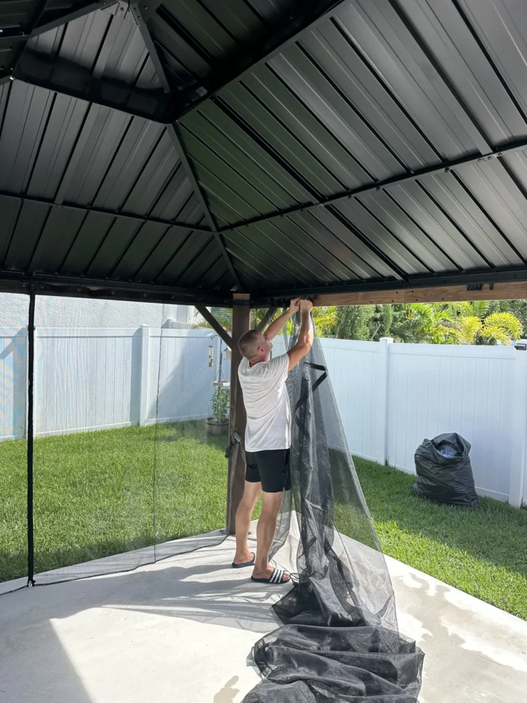 Trinity – Purple Leaf Gazebo – Concrete Slab – 1 Day