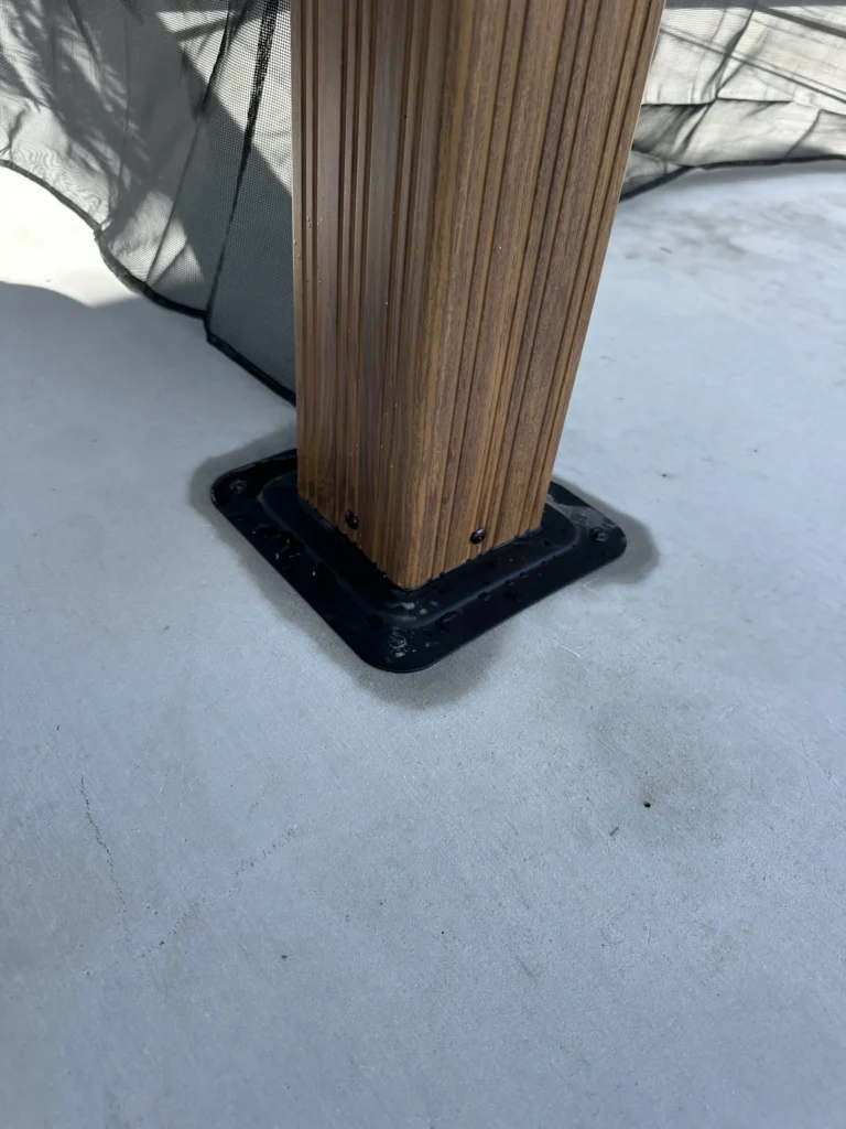 Trinity – Purple Leaf Gazebo – Concrete Slab – 1 Day