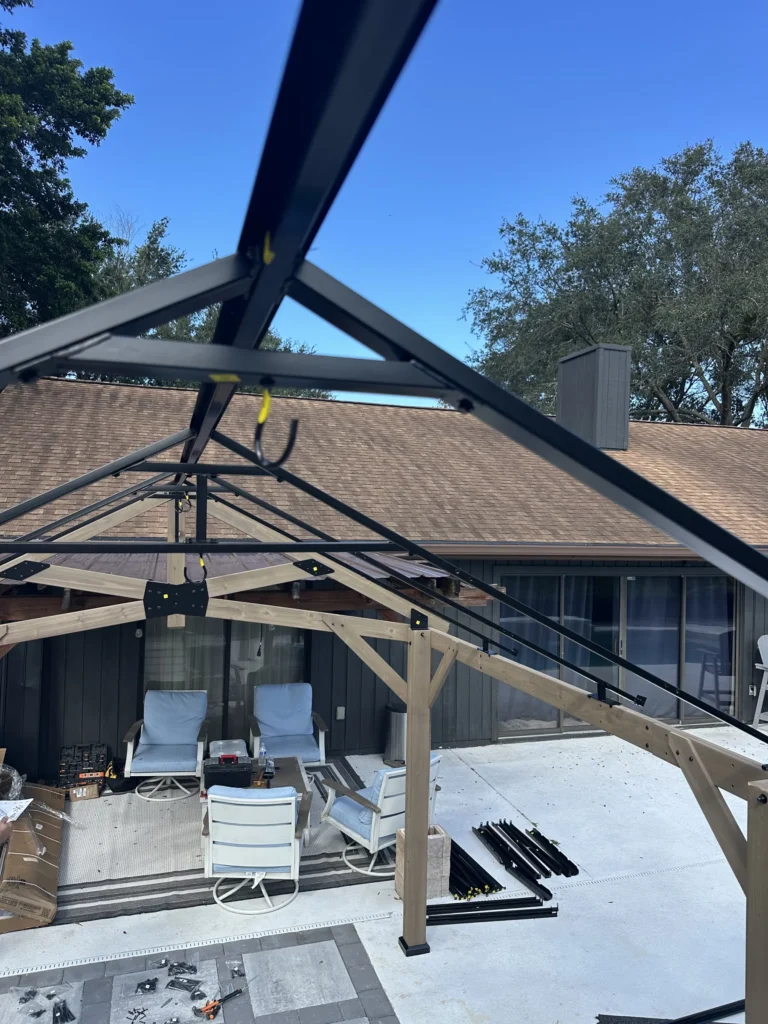 Titusville – Wooden Gazebo – Concrete Base