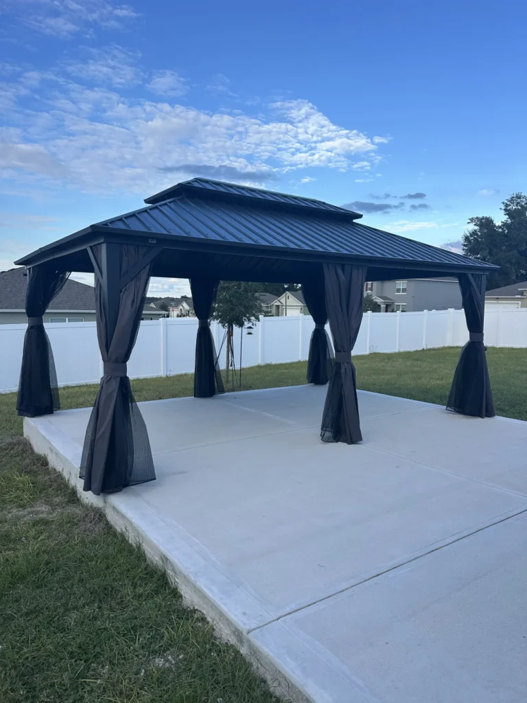 Apopka – Purple Leaf Gazebo – Concrete Slab – 1 Day