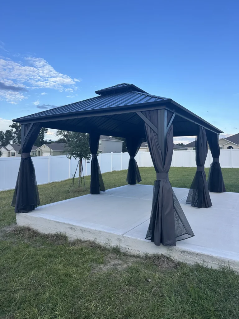 Apopka – Purple Leaf Gazebo – Concrete Slab – 1 Day