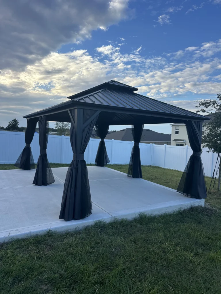 Apopka – Purple Leaf Gazebo – Concrete Slab