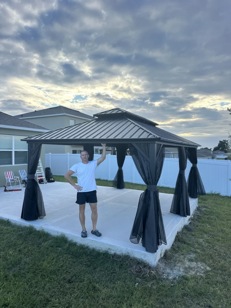 Apopka – Purple Leaf Gazebo – Concrete Slab – 1 Day