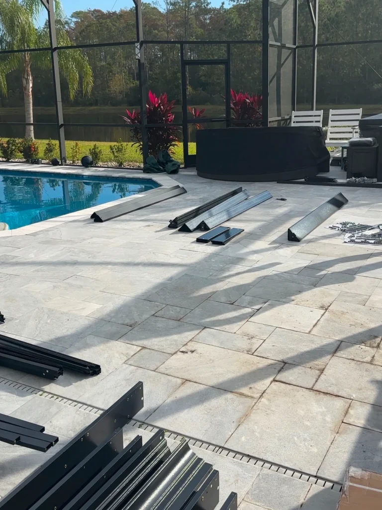 Ormond Beach – Poolside Gazebo Installation