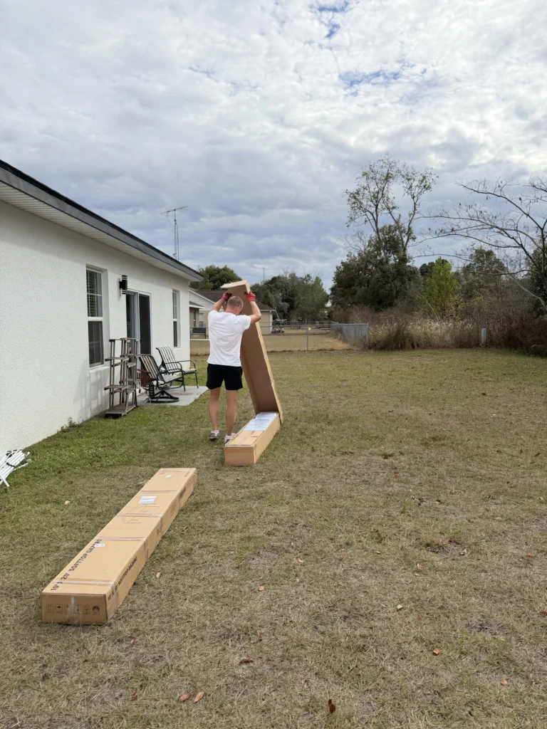 Marion Oaks – Soft Top Gazebo – Grass Installation