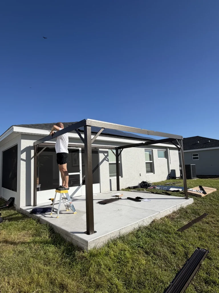 Davenport – Hardtop Gazebo – Concrete Slab – 1 Day