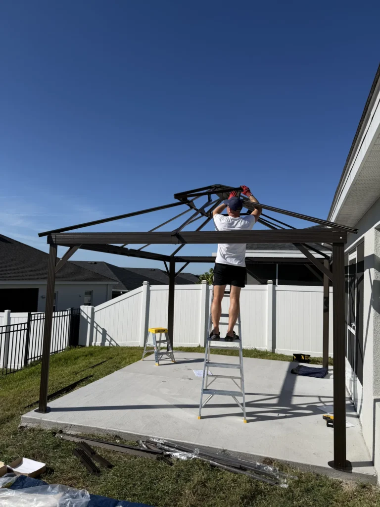 Davenport – Hardtop Gazebo – Concrete Slab – 1 Day