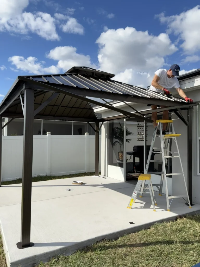 Davenport – Hardtop Gazebo – Concrete Slab – 1 Day
