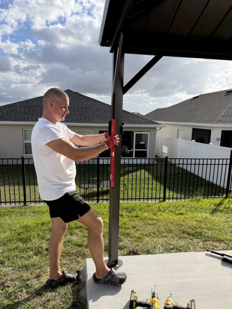 Davenport – Hardtop Gazebo – Concrete Slab – 1 Day
