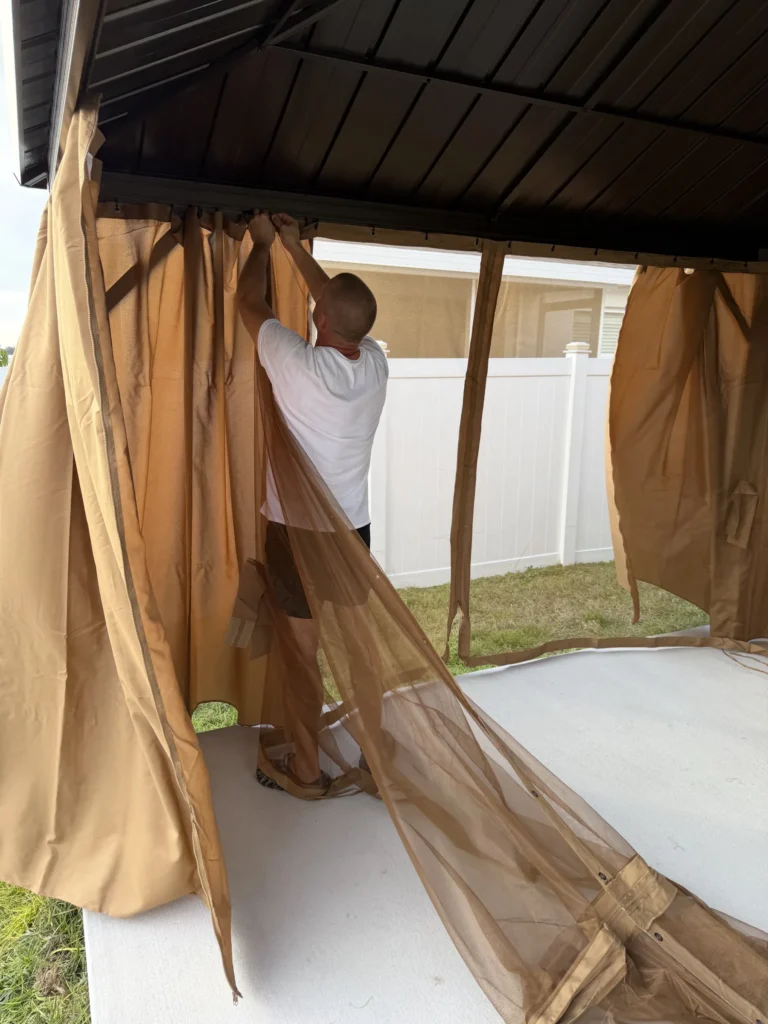 Davenport – Hardtop Gazebo – Concrete Slab – 1 Day