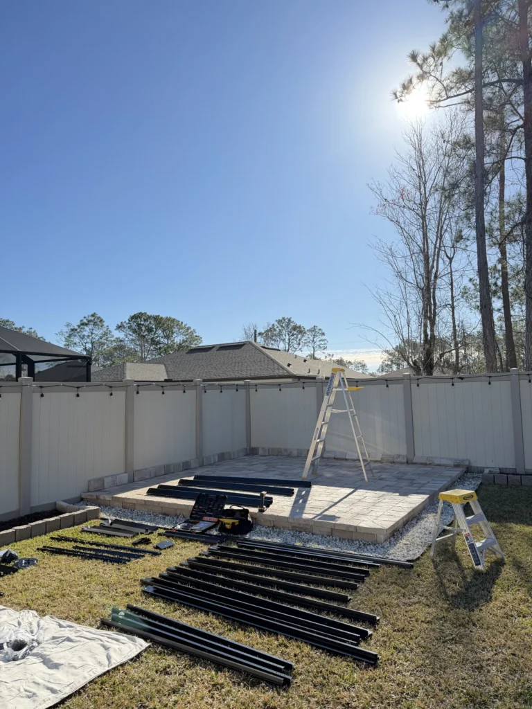Palm Coast – Polycarbonate Roof Gazebo – Paver Patio – 1 Day