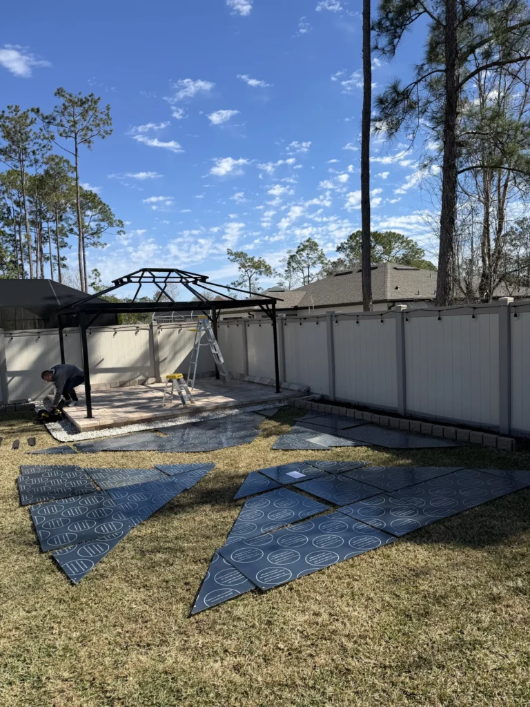 Palm Coast – Polycarbonate Roof Gazebo – Paver Patio – 1 Day