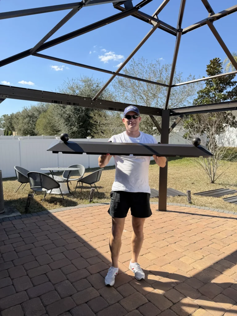 Mount Dora – Hardtop Gazebo – Paver Patio with Curtains – 1 Day