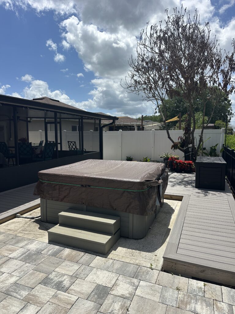 Hot tub gazebo installation in Saint Cloud, FL